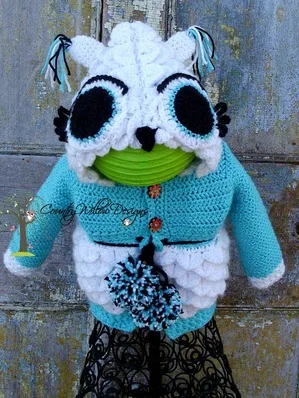 Juno the Owl Crochet Baby Cardigan
